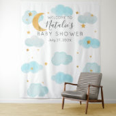 Moon & Stars personalizado texto Tapestry Wandkleed (In situ)