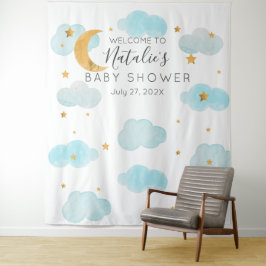 Moon & Stars personalizado texto Tapestry Wandkleed
