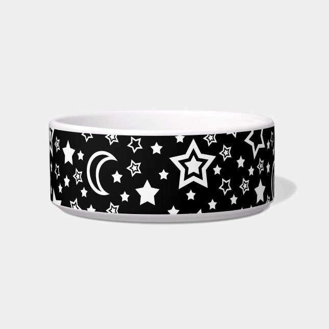 Moon & Stars (Small Dog) Bowl Voerbakje (Voorkant)