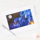 Moon Stars Space Art Sticker (Envelop)