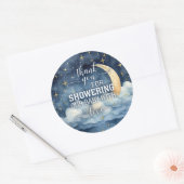 Moon Stars Sterrennacht Baby shower Sticker (Envelop)