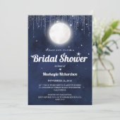 Moon Stars & String Lights Vrijgezellenfeest Kaart (Staand voorkant)