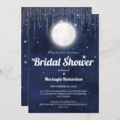 Moon Stars & String Lights Vrijgezellenfeest Kaart (Voorkant / Achterkant)