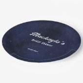 Moon Stars & String Lights Vrijgezellenfeest Papieren Bordje (Gekanteld)