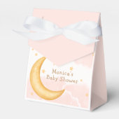 Moon Stars Twinkle Twinkle Meisje Baby shower Bedankdoosjes (Voorkant Zijde)