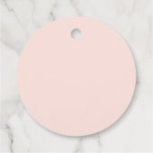 Moon Stars Twinkle Twinkle Meisje Baby shower Bedankjes Labels (Achterkant)