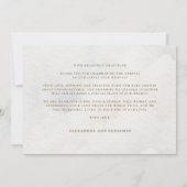 Moon Stars Twinkle White Clouds Coed Baby Shower Bedankkaart (Achterkant)