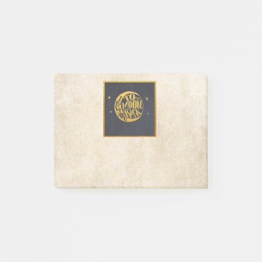 Moon & sterren - Betaalbaar Gezegde Post-it® Notes (Voorkant)