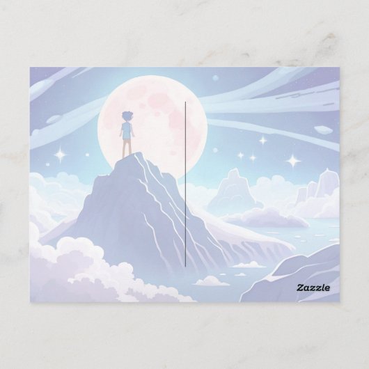 Moon, sterren en Galaxy — Het leven is maar een dr Briefkaart (Achterkant)