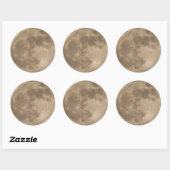 Moon Sticker Full Moon Stickers Fun Moon Giften (Vel)