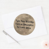 Moon Sticker Personalized Full Moon Stickers Moon (Envelop)