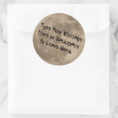 Moon Sticker Personalized Full Moon Stickers Moon (Tas)