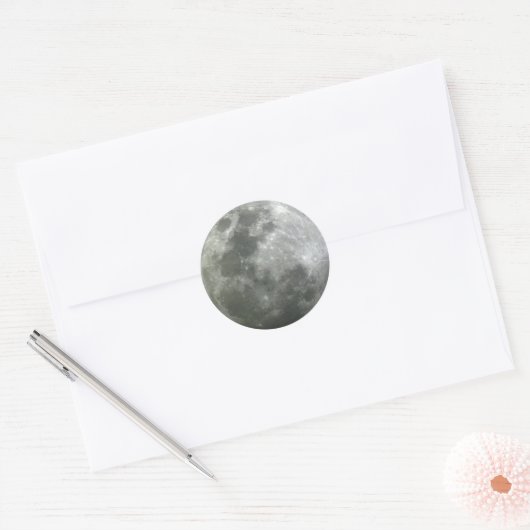 Moon sticker! ronde sticker (Envelop)