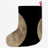 Moon stoppen met full-moon kerstinslag Aangepast Grote Kerstsok (Achterkant)