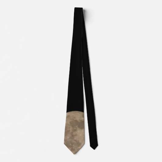 Moon Stropdas Full Moon Neckties Mannen Moon Gifts (Voorkant)