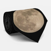 Moon Stropdas Full Moon Neckties Mannen Moon Gifts (Opgerold)