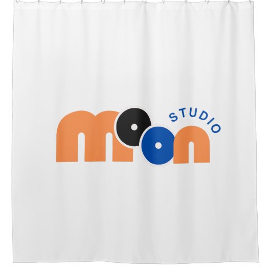 Moon Studio Typography Douchegordijn (Voorkant)