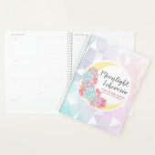 Moon & Succulents Pastel Mystic Boho Floral Cactus Planner (Display)