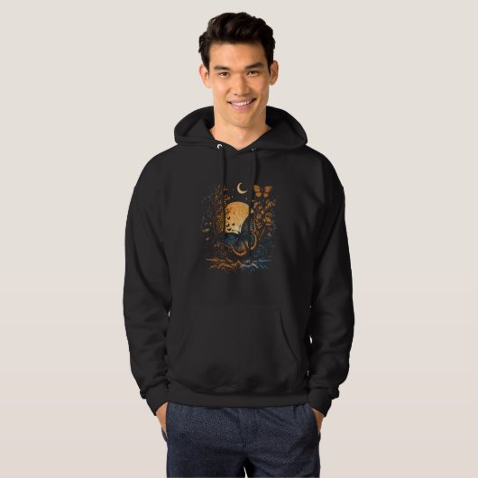 Moon Sun Celestial Monarch Butterfly  2 Hoodie (Voorkant volledig)