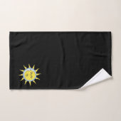 Moon & Sun Conjunction on Black Bad Handdoek (Handdoek)