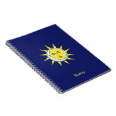 Moon & Sun Conjunction on Navy Blue Notitieboek (Rechterzijde)
