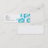 Moon & Sun - Licht Blauw Mini Visitekaartje (Voorkant / Achterkant)