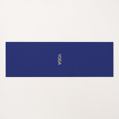 Moon & Sun op blauw en geel Star-patroon Yogamat (Achterkant (horizontaal))