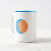 Moon & Sun PopArtCulture-Mok Tweekleurige Koffiemok (Voorkant links)
