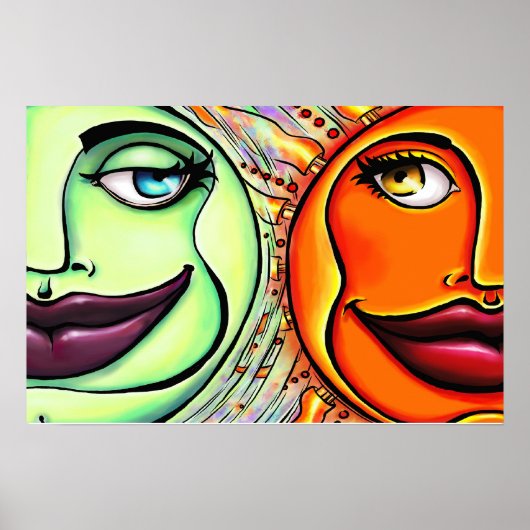 Moon & Sun Poster (Voorkant)