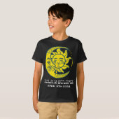 Moon Sun Solar Eclipse 2024 Totaliteit April 8 Vro T-shirt (Voorkant volledig)