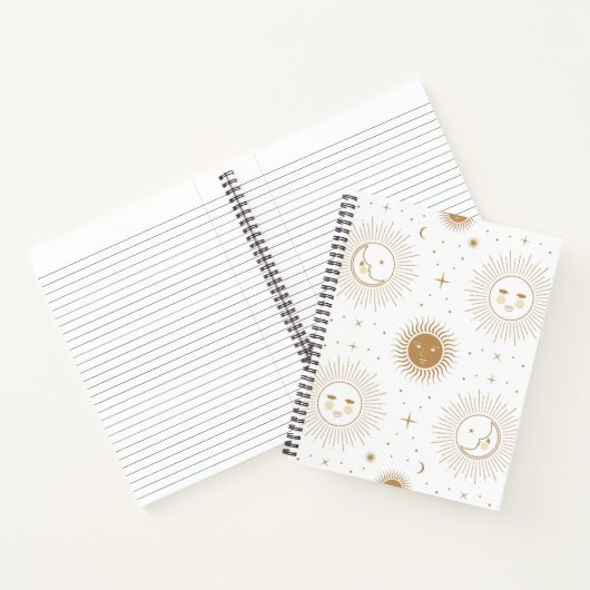 Moon, Sun & Stars Notitieboek (Binnen)