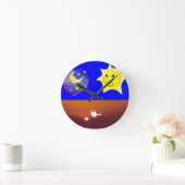 Moon Sun Sunset Witte Duif Klok (Huis)