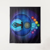 Moon & Sun Woman Chakra Tapestry - 59bl Wandkleed (Voorkant)