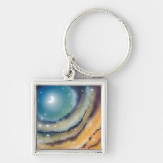 Moon Sunset Ketchain Sleutelhanger (Voorkant)