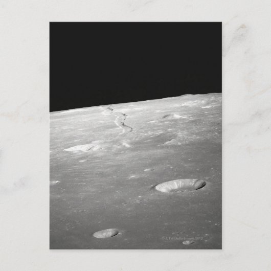 Moon Surface and Horizon 2 Briefkaart (Voorkant)