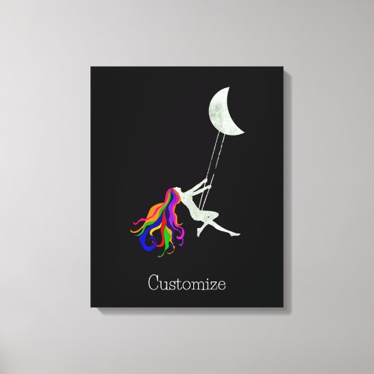 Moon Swinging Redhead Thunder_Cove Canvas Afdruk (Voorkant)
