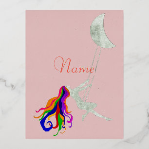 Moon Swinging Redhead Thunder_Cove Folie Feestdagen Briefkaart
