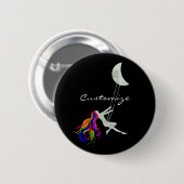 Moon Swinging Redhead Thunder_Cove Ronde Button 5,7 Cm (Voorkant /achterkant)