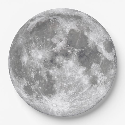 Moon Tableware from Celestial Collection  Papieren Bordje (Voorkant)