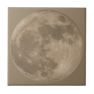 Moon-tapijten met volle maan moon-keramische tegel tegeltje