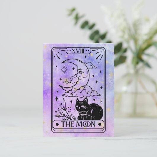 Moon Tarot Briefkaart (Staand voorkant)