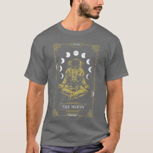 Moon Tarot Kaart Yoga Astronaut Zen Meditation Lot T-shirt