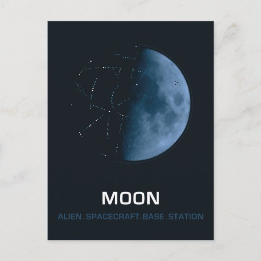 Moon the Ancient Spaceship Briefkaart (Voorkant)