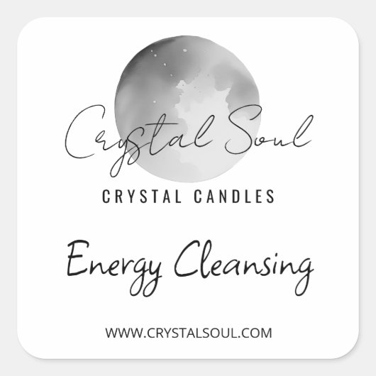 Moon Theme Candle Labels (Voorkant)