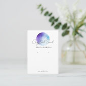 Moon Theme Oorbel Kaarten Visitekaartje (Staand voorkant)