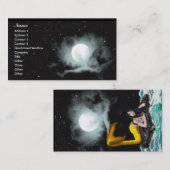Moon Tide Mermaid Visitekaartjes 1 (Voorkant / Achterkant)