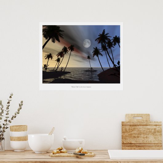 Moon Tide Poster (Keuken)