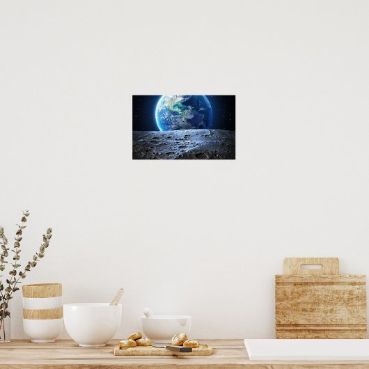 Moon to Earth - Poster (Keuken)