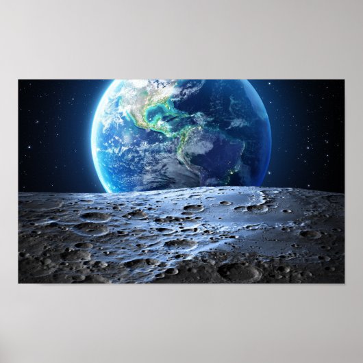 Moon to Earth - Poster (Voorkant)