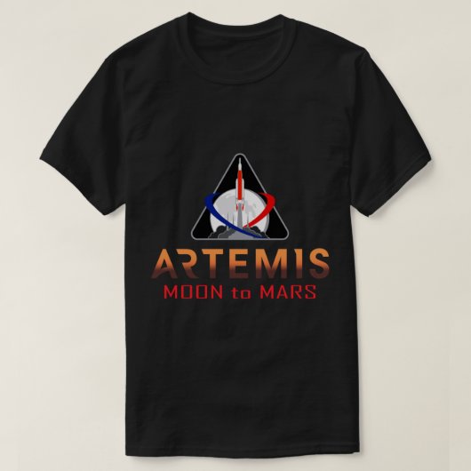Moon to Mars Mission Artemis 1 NASA T-shirt (Design voorkant)